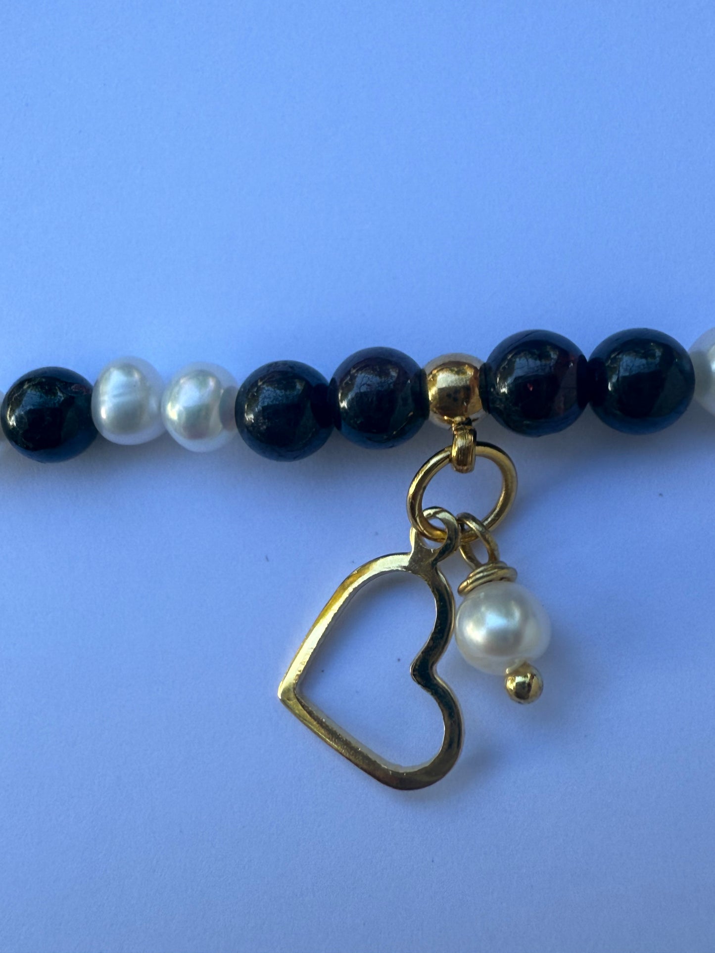 Bracelet Grenat & Perle d’eau douce