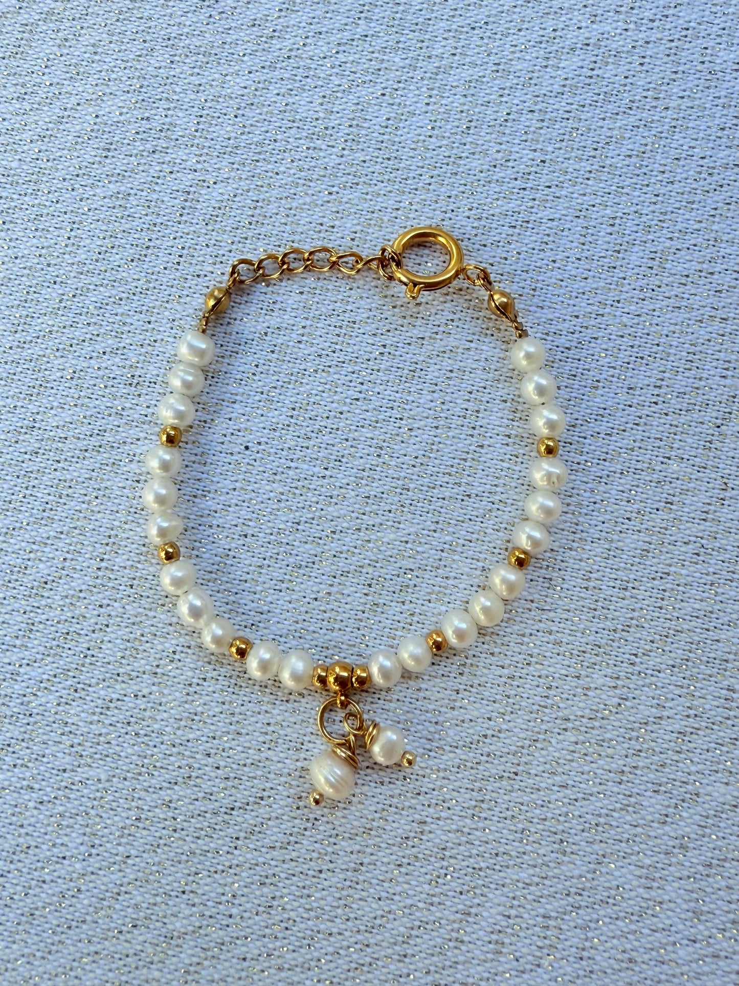 Bracelet complet perle blanche
