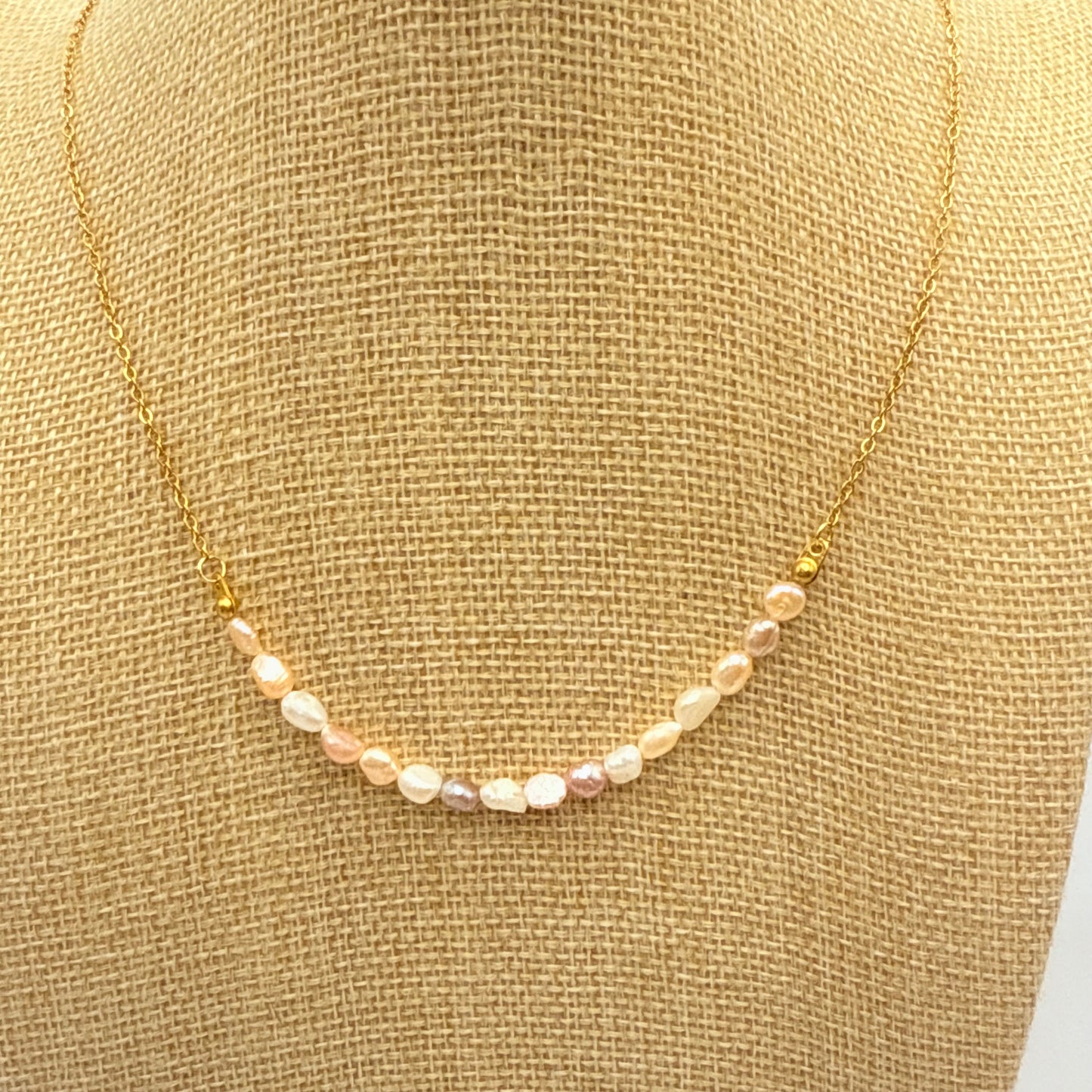 Collier perle multicolore