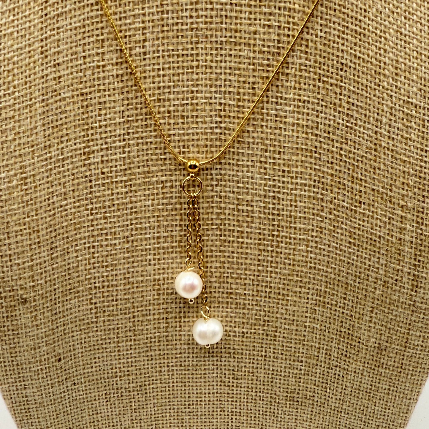 Collier double pendentif