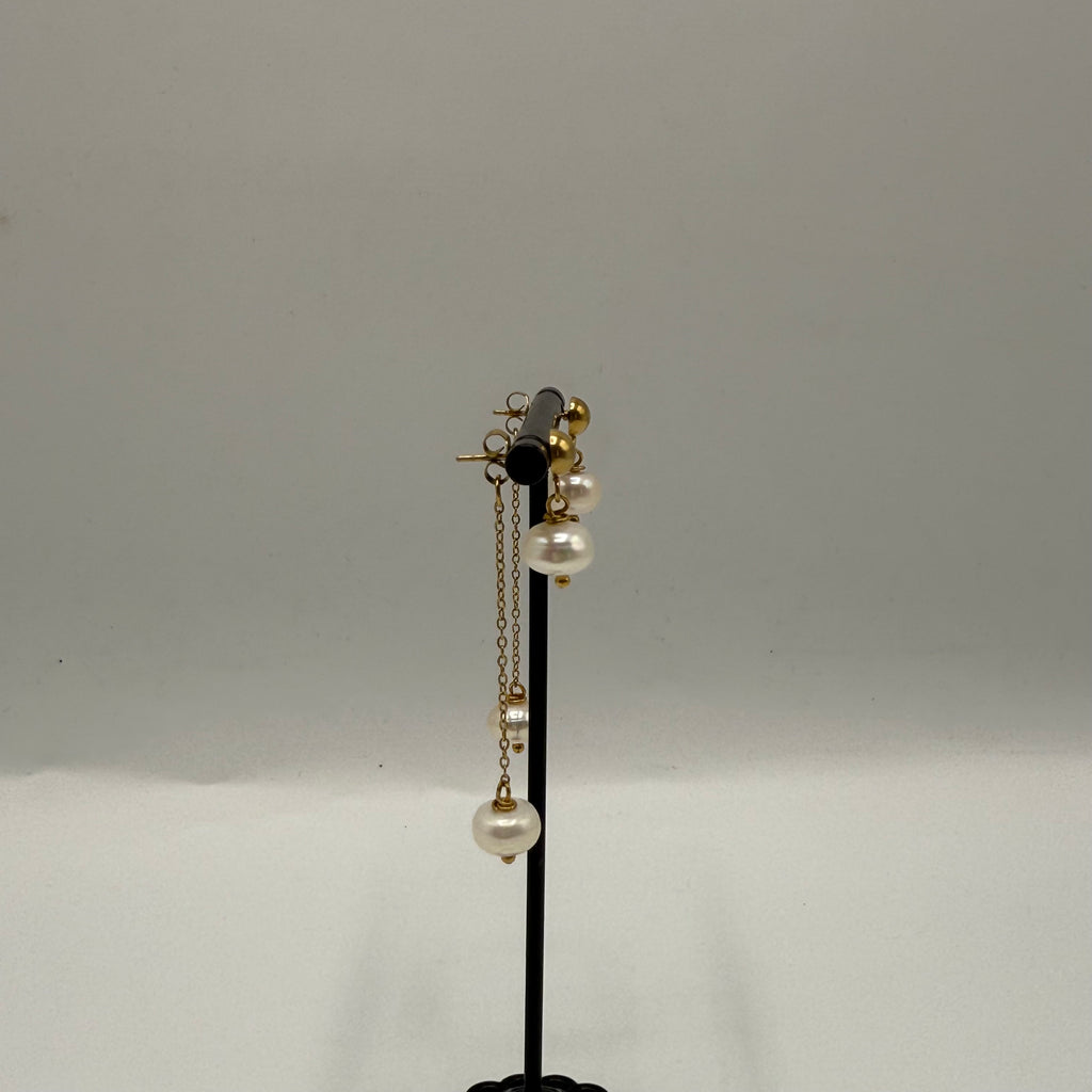 Boucle d’oreille pendante duo