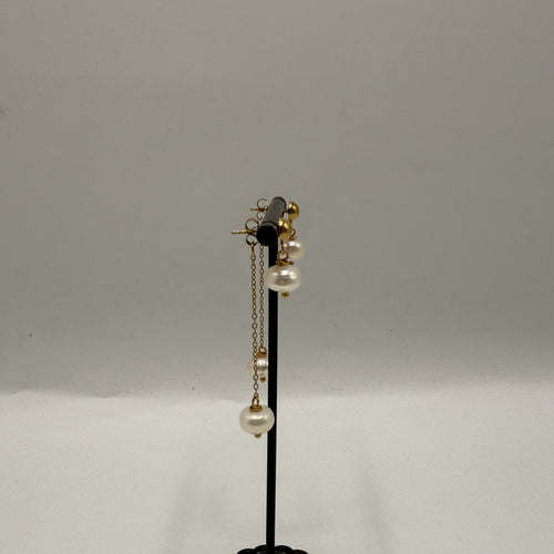 Boucle d’oreille pendante duo
