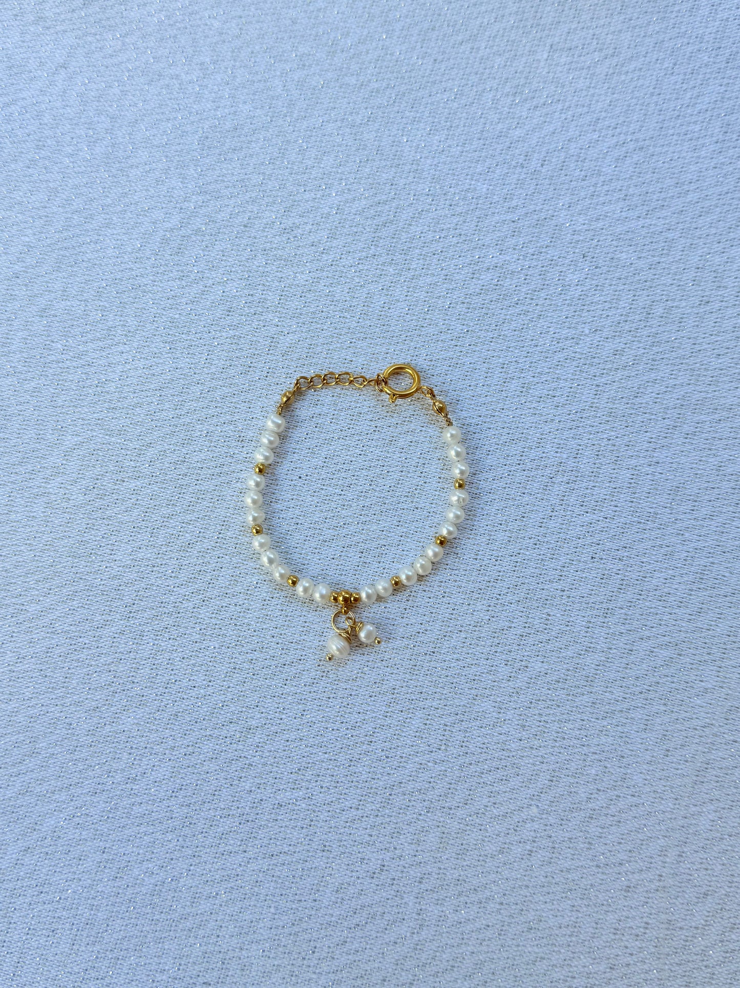 Bracelet complet perle blanche