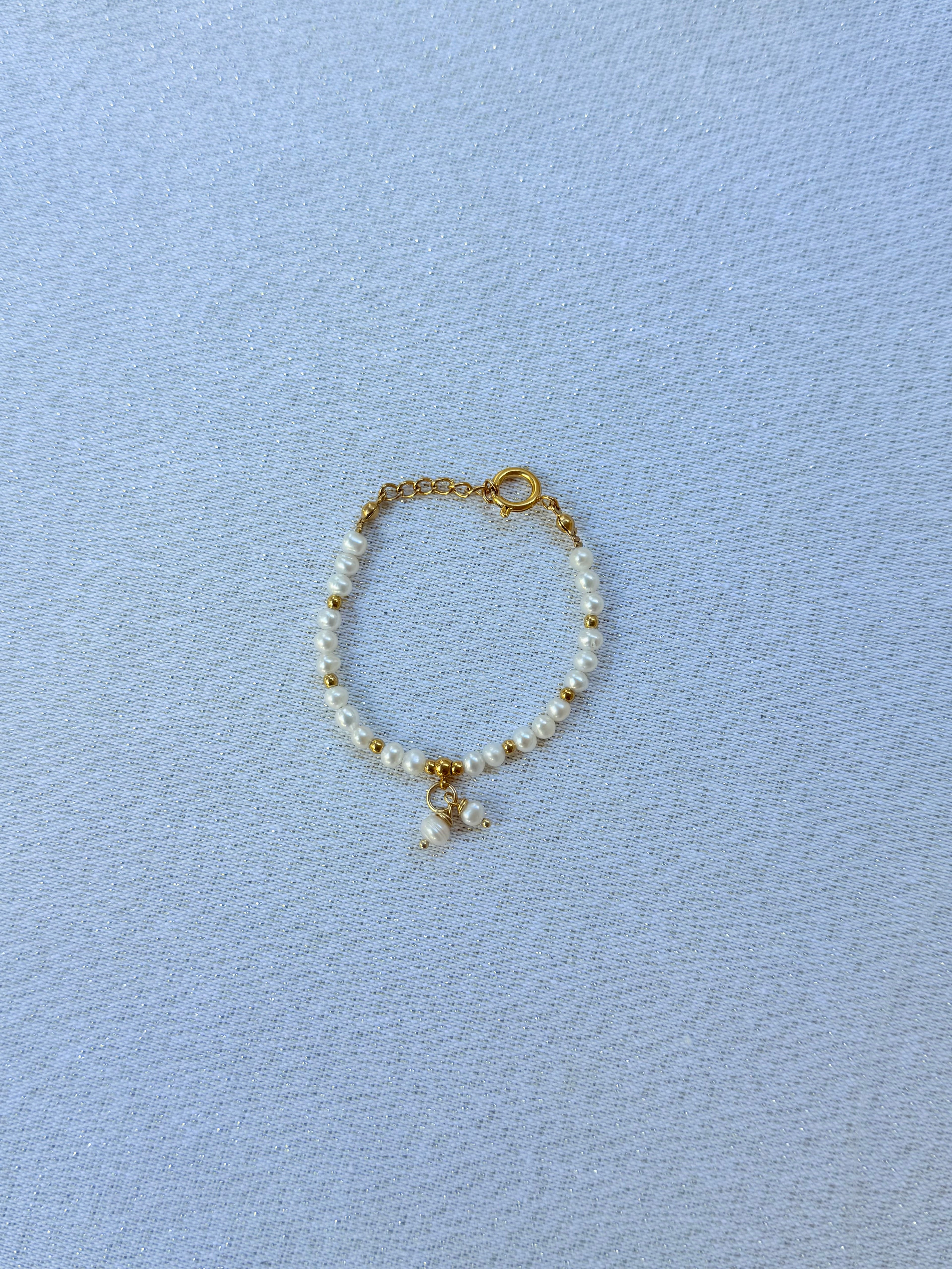 Bracelet complet perle blanche
