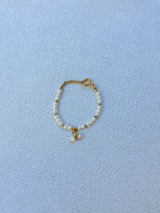 Bracelet complet perle blanche