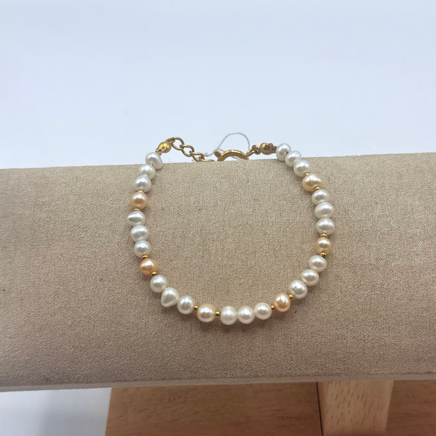 Collier de perle complet rose et blanc