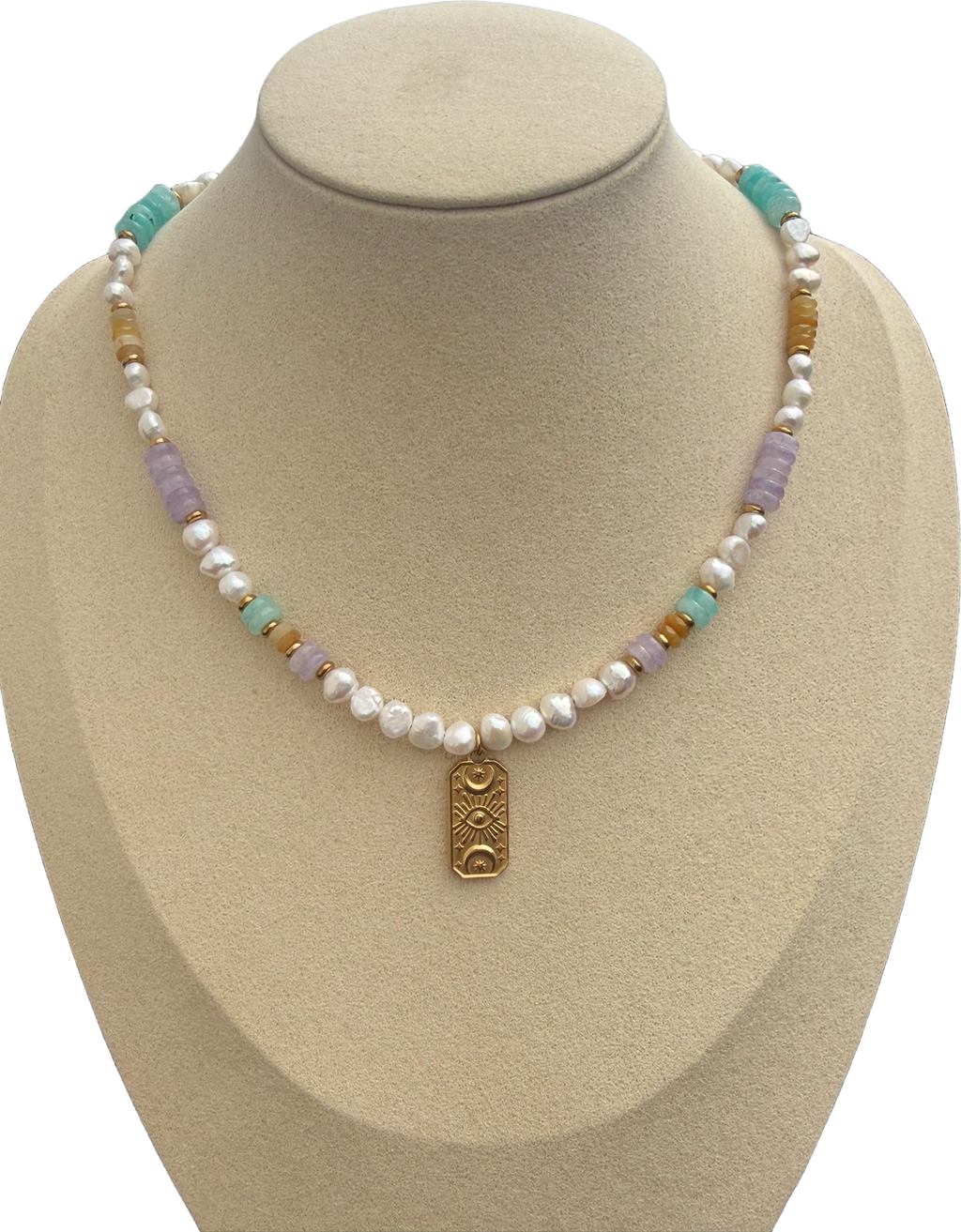 Collier perla Luna