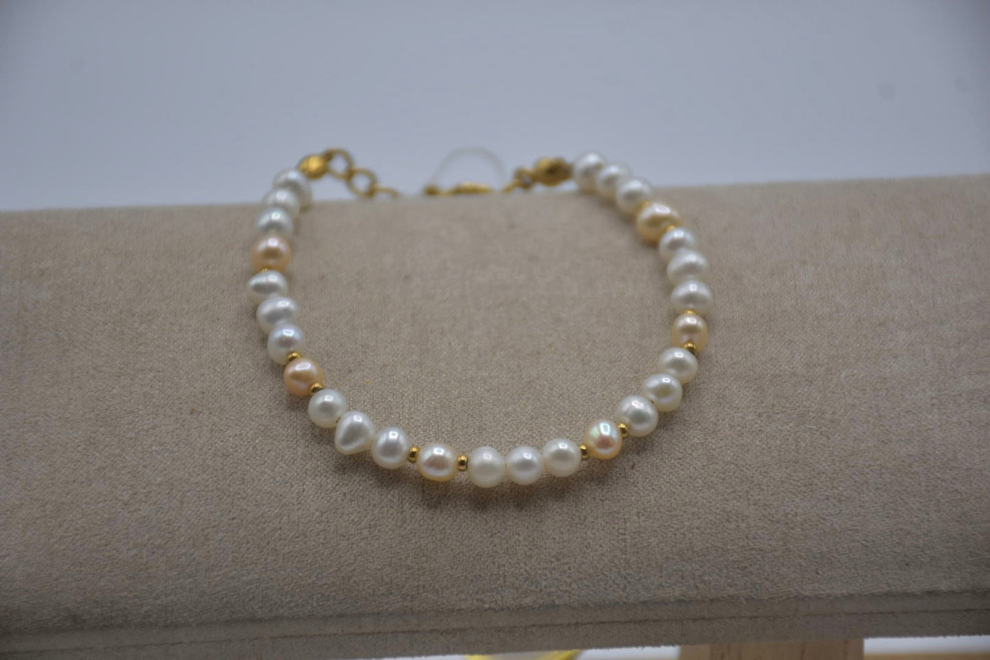 Collier de perle complet rose et blanc