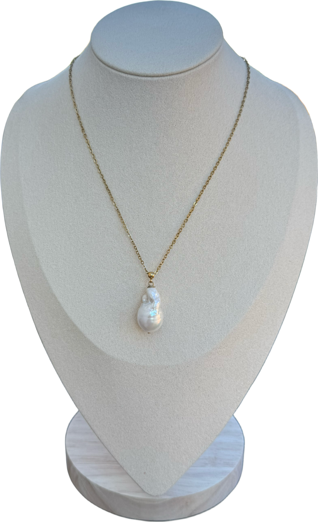 Collier classique perle baroque