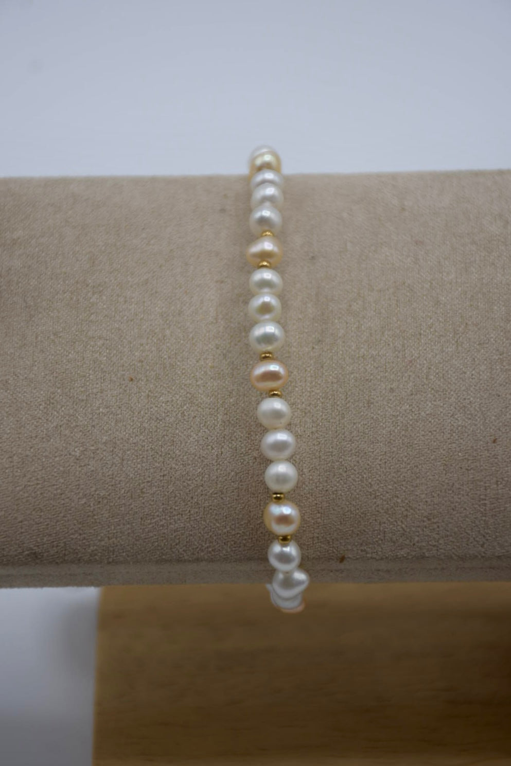 Collier de perle complet rose et blanc