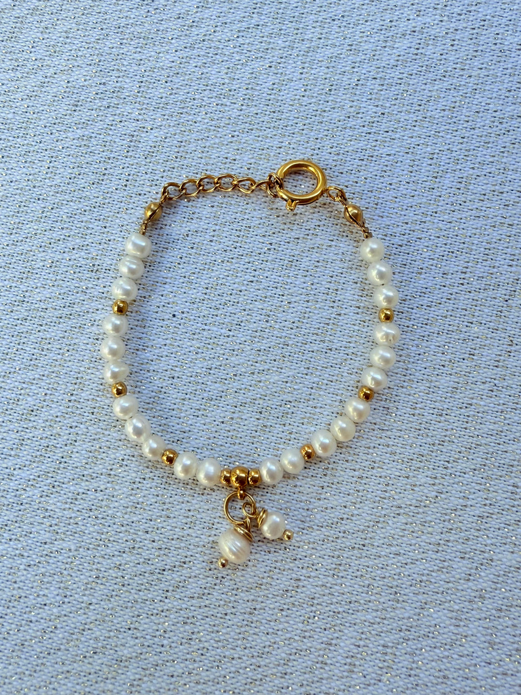 Bracelet complet perle blanche