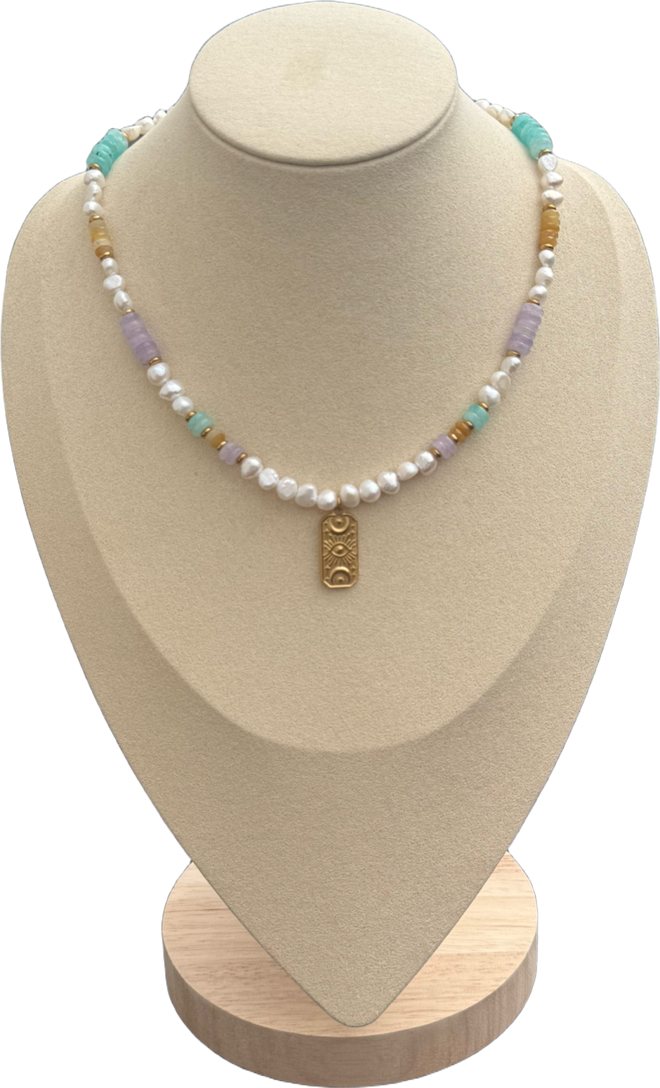 Collier perla Luna