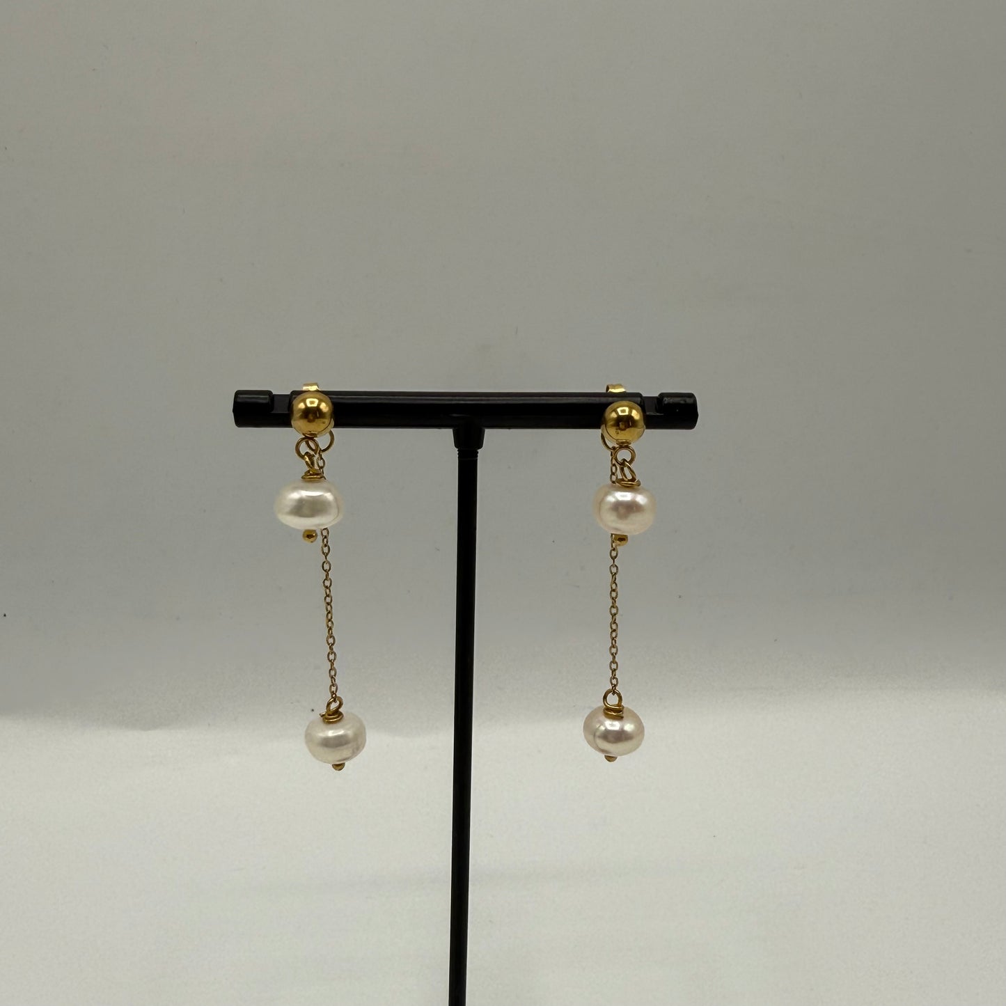 Boucle d’oreille pendante duo