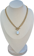 Collier perla doré
