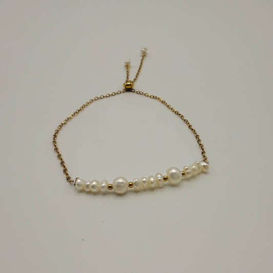 Bracelet coulissant blanc