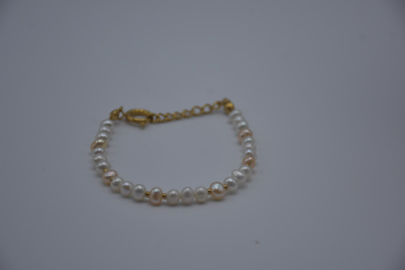 Collier de perle complet rose et blanc