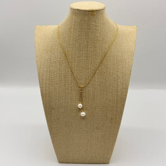 Collier double pendentif